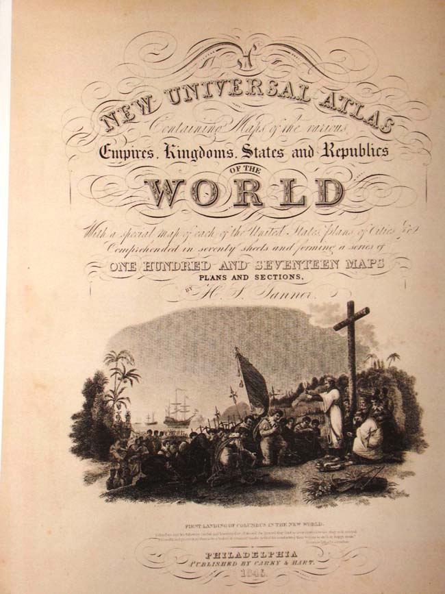 An originalhand colored Map of the United States published by Tanner in 1845 — image 2